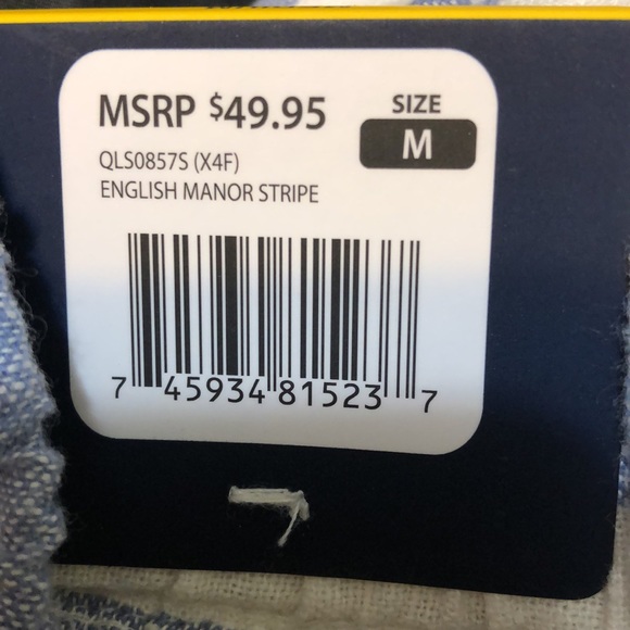 Gap Lightweight Linen Shorts White Blue English Manor Stripes Drawstring Pull On - Picture 5 of 5